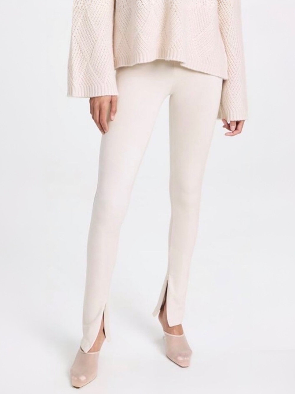 SABLYN LARISSA LEGGING WITH ZIPPER IN BLIZZARD NWOT